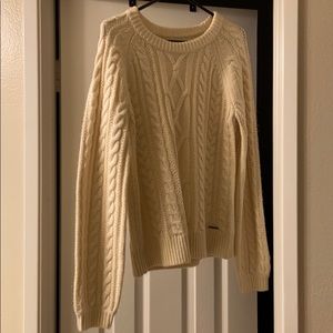 Cream Abercrombie Sweater